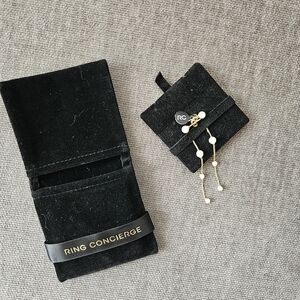 Ring Concierge Gold and Pearl Drop Earrings